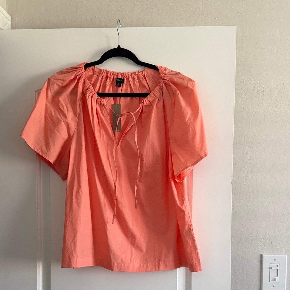 J. Crew Coral Blouse